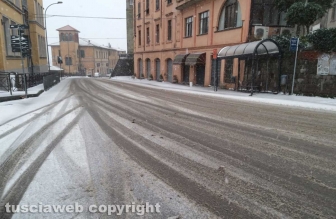 La neve a Montefiascone