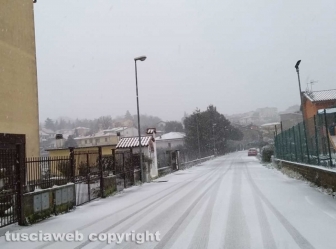 La neve a Montefiascone