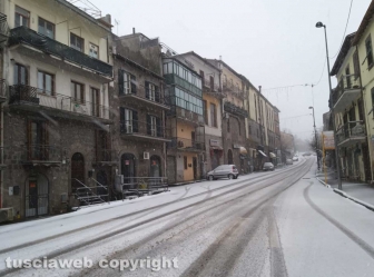 La neve a Montefiascone