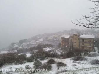 La neve a Montefiascone