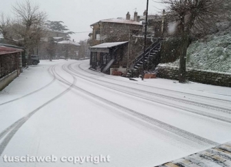 La neve a Montefiascone