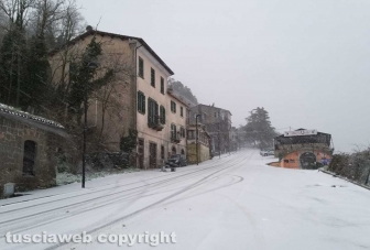 La neve a Montefiascone