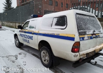 La neve a Montefiascone - La protezione civile