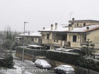 La neve a Viterbo - La Teverina