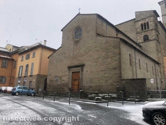 La neve a Viterbo
