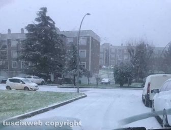 La neve a Bagnaia