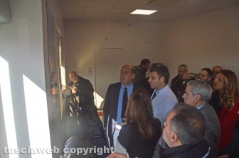 Nicola Zingaretti visita il pronto soccorso di Belcolle