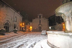 Notte di neve a Viterbo
