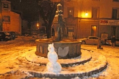Notte di neve a Viterbo