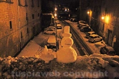 Notte di neve a Viterbo