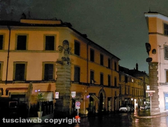 Maltempo - Viterbo - Via Cavour al buio
