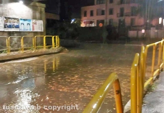Maltempo - Viterbo - Sottopassaggio in via della Ferrovia