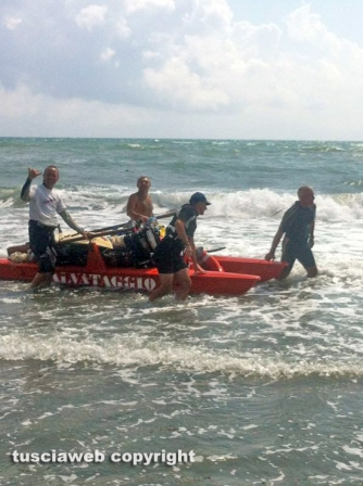 Il salvataggio a Pescia Romana