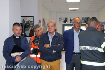 Viterbo - Nuova caserma vigili del fuoco, l'apertura della sala operativa