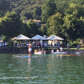 Ronciglione - Circumnavigazione del lago di Vico - Umberto Casani in partenza