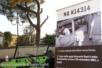 La prima serata di "Ombre festival" - La Mehari di Giancarlo Siani al cortile di palazzo dei priori