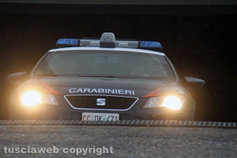 Viterbo - Omicidio in via San Luca - Carabinieri - Michael Aaron Pang viene portato in caserma