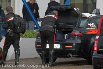 Viterbo - Omicidio in via San Luca - Carabinieri e polizia