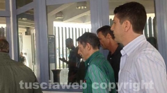 Luigi Goffi, l\'operaio che ha minacciato di darsi fuoco