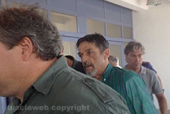 Luigi Goffi, l\'operaio che ha minacciato di darsi fuoco