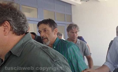 Luigi Goffi, l\'operaio che ha minacciato di darsi fuoco