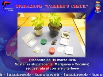Viterbo - Operazione Cashier's check