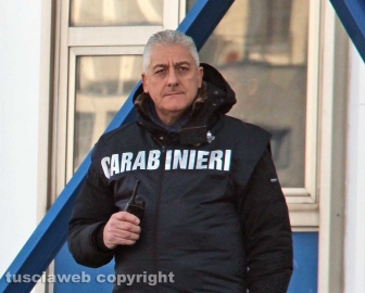 Scacco alla Mafia nel Viterbese - Gli arrestati all'uscita dalla caserma dei carabinieri