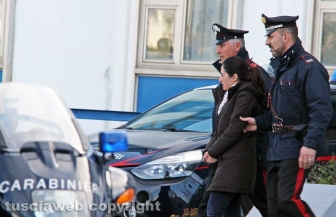 Scacco alla Mafia nel Viterbese - Gli arrestati all'uscita dalla caserma dei carabinieri