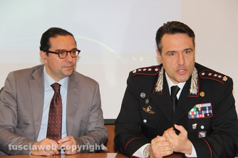 Operazione Fai da te - Conferenza stampa - Il pm Massimiliano Siddi e il colonnello Mauro Conte