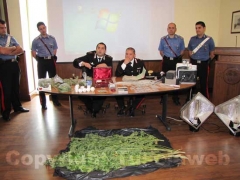 I carabinieri illustrano i dettagli dell\'operazione Happy Farm