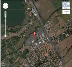 Il luogo visto dall\'alto, con l\'arteria Cassia ben in vista, come immediata via di fuga dei rapinatori