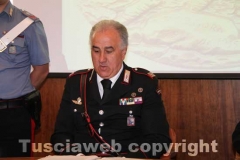 Il maresciallo Sebastiano Zampone, comandante della stazione dei carabinieri di Montalto di Castro