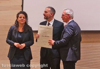 Prefettura - La premiazione di Fabio Malerba