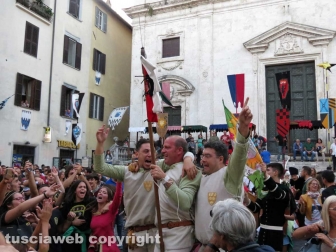 Orte - Ottava di sant'Egidio - Daniele Tassotti vince il palio