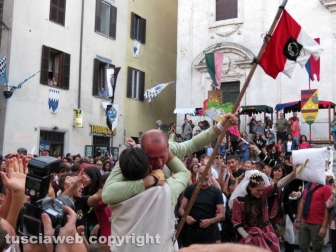 Orte - Ottava di sant'Egidio - Daniele Tassotti vince il palio