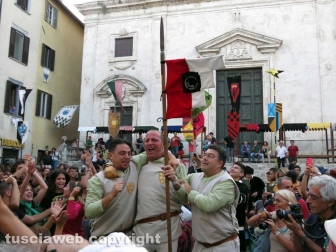 Orte - Ottava di sant'Egidio - Daniele Tassotti vince il palio