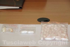 Gli ovuli cocaina sequestrati