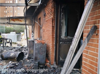 Appartamento in fiamme a Ponte dell’Elce