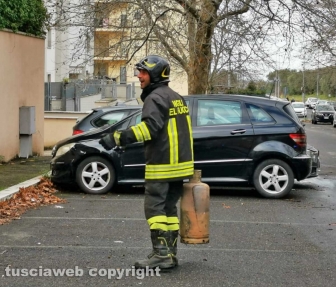Appartamento in fiamme a Ponte dell'Elce