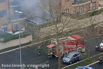 Appartamento in fiamme a Ponte dell'Elce
