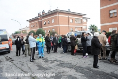 Palazzo in fiamme a Capranica