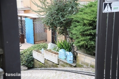 Palazzo in fiamme a Capranica