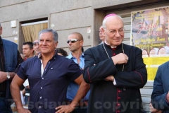 Massimo Mecarini e il vescovo Lino Fumagalli
