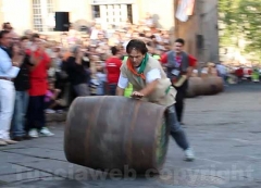 Un momento della gara