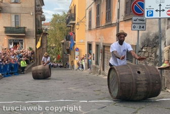 Viterbo - Palio delle botti a Pianoscarano - Il vincitore Stefano Corso
