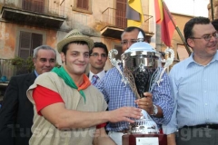 Il vincitore del Palio Gino Catarcini
