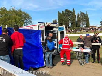 Bomarzo - Fantino cade e viene travolto da un cavallo è grave