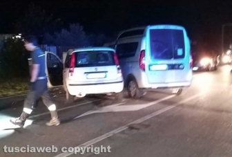 Montefiascone - Panda contro Doblò