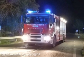 L'intervento dei vigili del fuoco