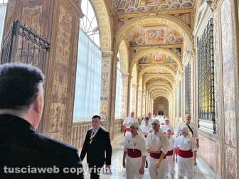 Papa Francesco incontra i facchini di Santa Rosa